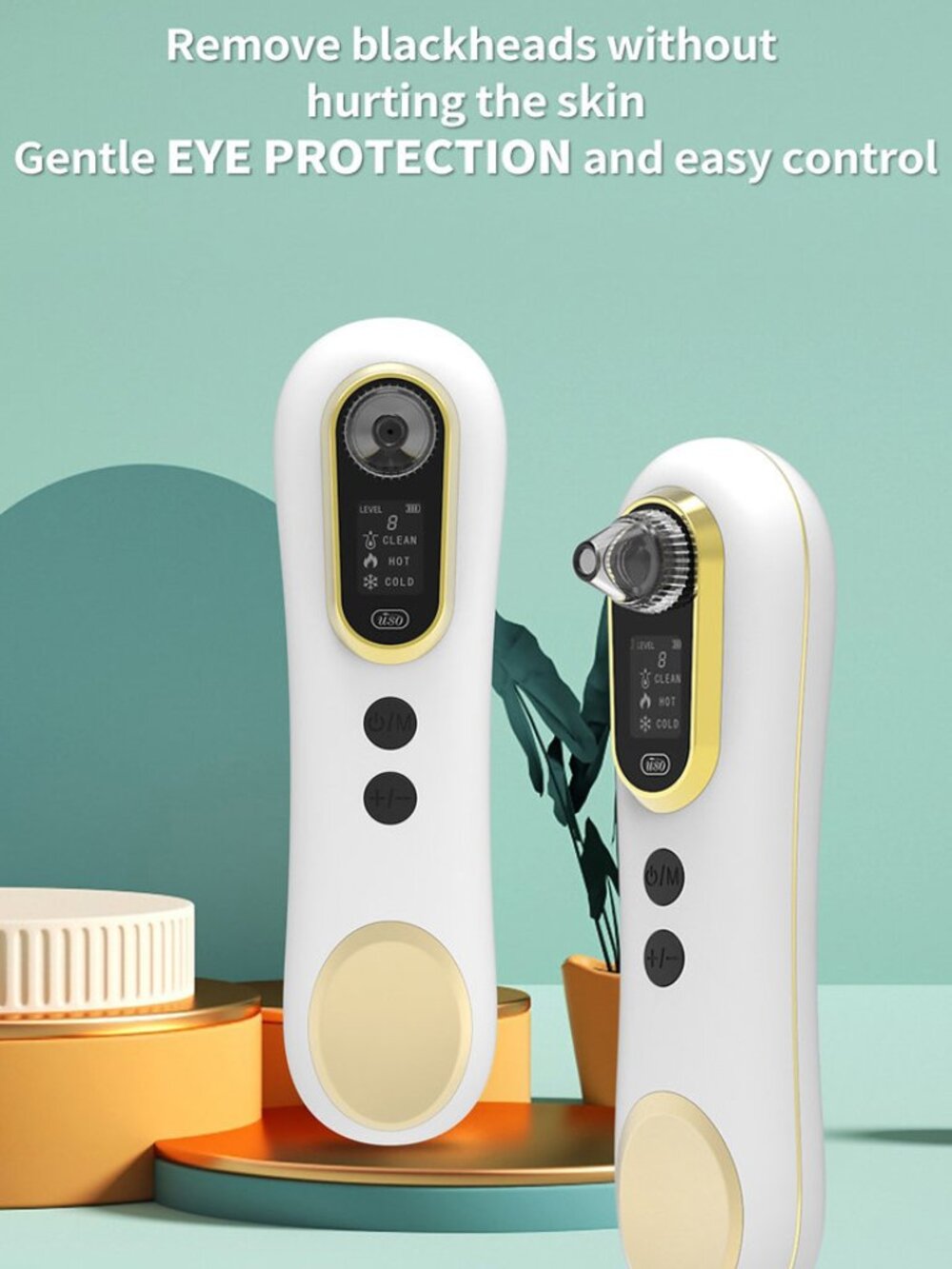 Suction Black Head Remover with Hot And Cold massage panel. Newest Technology
